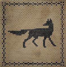 Fox (black on tan)