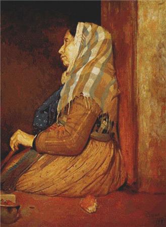 Roman Begger Woman, A  (Edgar Degas)