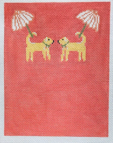 Dog and Umbrella Change Purse
