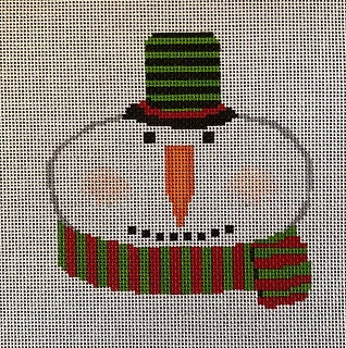 Snowman w/Red/Green Scarf