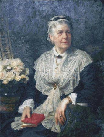 Portrait Of A Lady In A Lace Edged Dress  (Thomas Francis Dicksee)