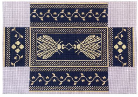 Napoleons Bee Brick Cover - Navy/Butter