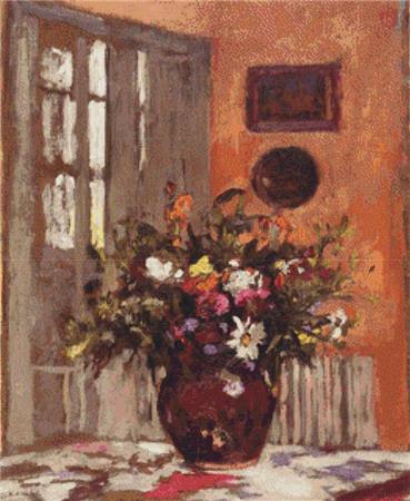 Still Life With Bouquet Of Flowers  (Ker Xavier Roussel)