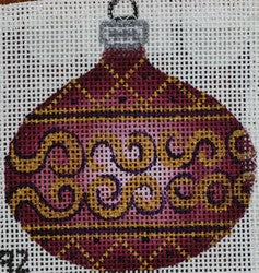 Purple/Lavender/Gold Ornament