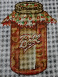 Jar w/Gold Cover