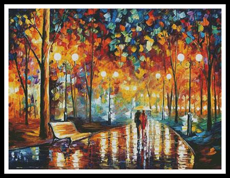 Rains Rustle - Large  (Leonid Afremov)