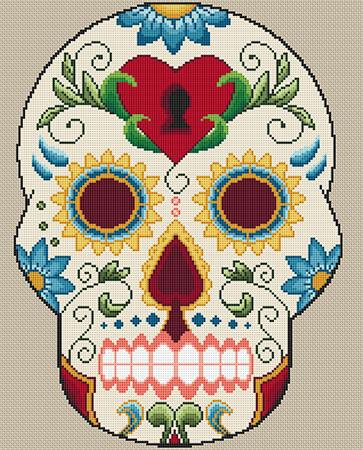 Locked Heart Skull