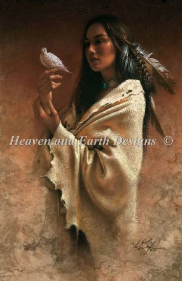 Squaw With Dove