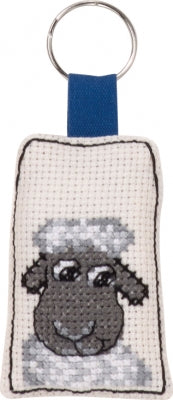 Smiling Sheep Keyring