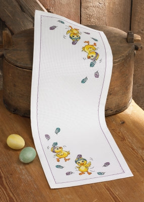 Dancing Chicks Table Runner