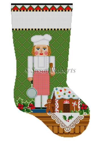 Chef Lady Nutcracker Stocking