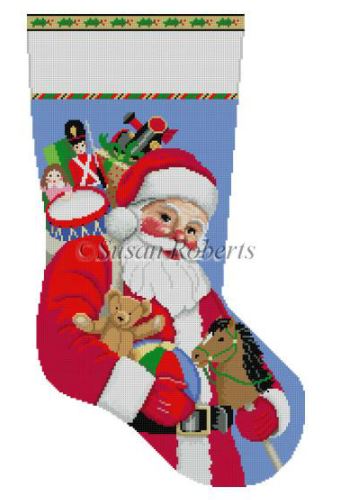 Santa Carrying Toys Stocking