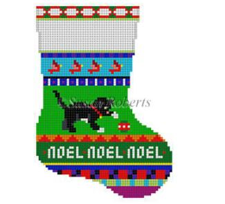 Bold Stripe Cat Mini Sock