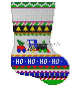 Bold Stripe Train Mini Sock