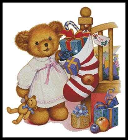Christmas Teddy Girl  (Carol Lawson)