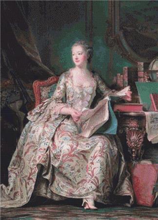 Jeanne Antoinette Poisson  (Maurice Quentin de La Tour)