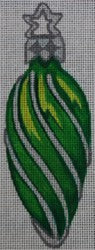 Green/Silver Star Ornament