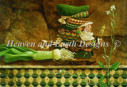 Mini Man Taking A Leek