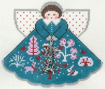 Winter Forest Angel w/Charm