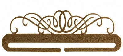 Windy Scroll Split Bottom Bellpull - Copper Vein - 12in