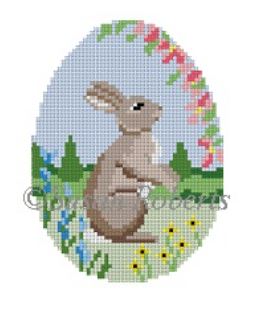 Rabbit in Flowers