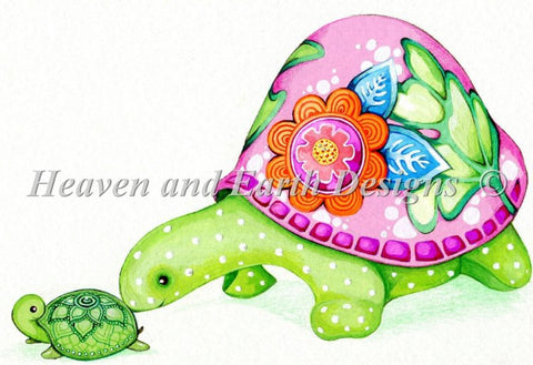 Mini Mom And Baby Turtle