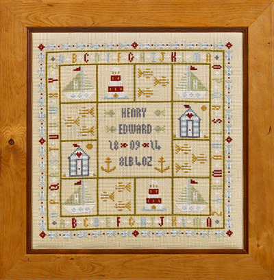 Four Boats Birth Sampler - Kit