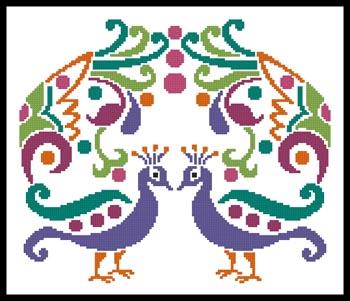 Colourful Peacocks  (Joni Prittie)