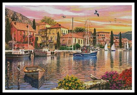 Harbour Sunset (Large)  (Dominic Davison)