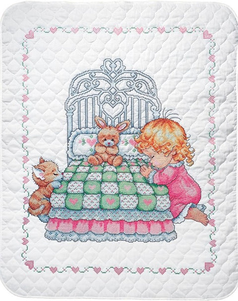 Bedtime Prayer Girl Quilt