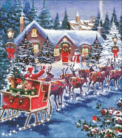 Santa And Sleigh