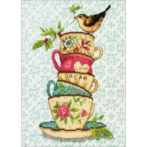 Stacked Tea Cups - Susan Winget