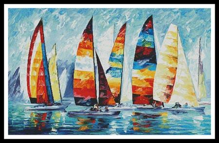 Sail Regatta (Large)  (Leonid Afremov)