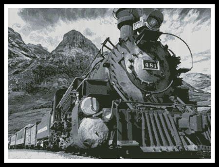 Old Train (Black and White)