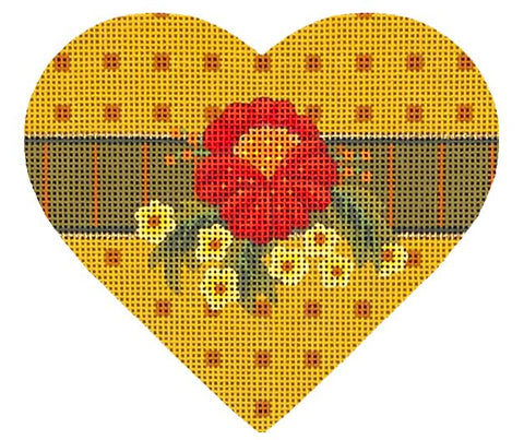 Autumn Heart - Red Posy