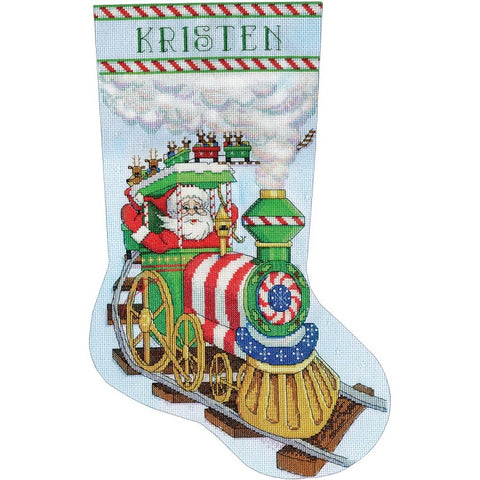 Santas Train Stocking