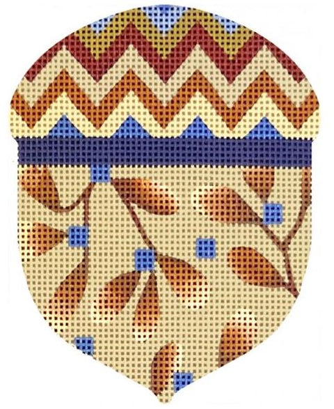 Blue Dot/Leaf Acorn