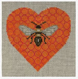 Heart - Bee w/Orange