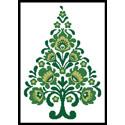 Polish Folk Art Christmas Tree Green
