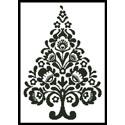 Polish Folk Art Christmas Tree Silhouette