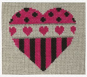 Heart - Pink/Black