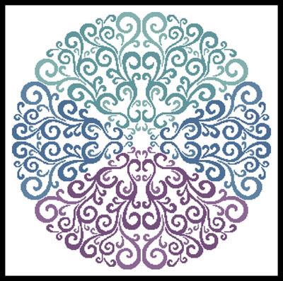 Purple Blue Green Circle