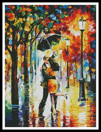 Dance Under The Rain (Large)  (Leonid Afremov)