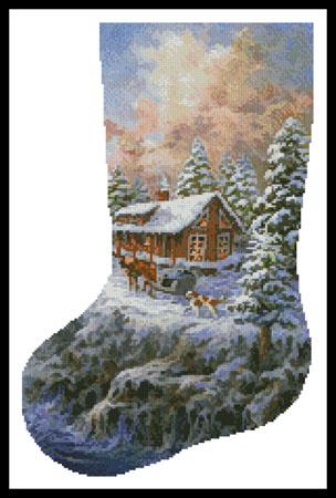 Winter Majesty Stocking (left)
