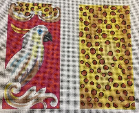 White Parrot Eyeglass Case