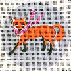 Standing Fox w/Pink Scarf