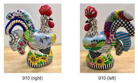 Patchwork Rooster 3-D