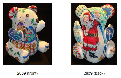 Holly Christmas Bear 3-D