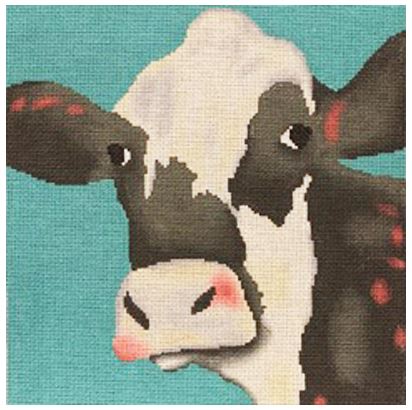 Cow on Aqua