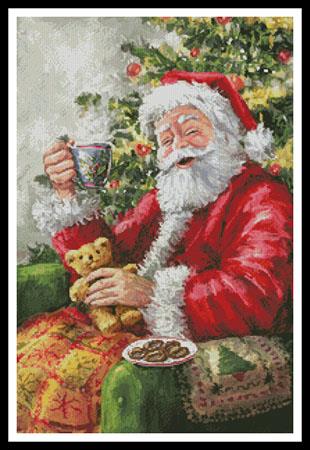 Santa with Cuppa